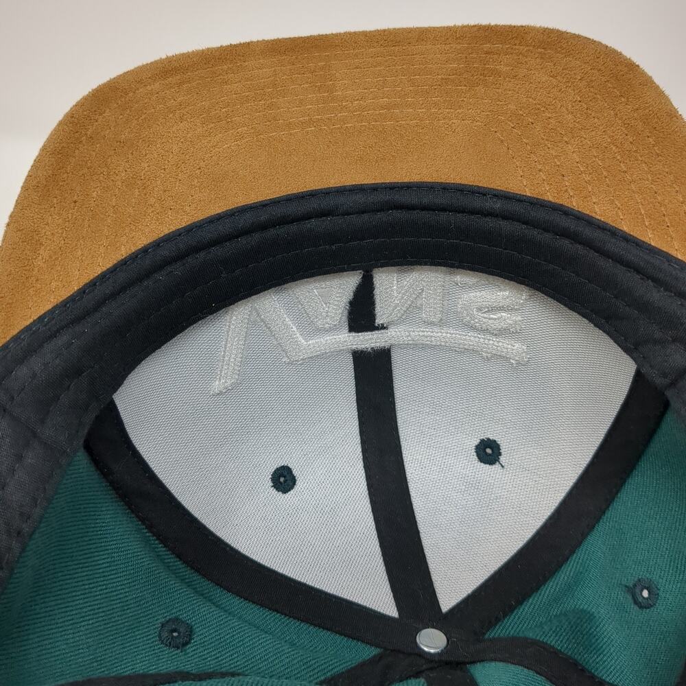 VANS Off The Wall Snapback Hat Green One Size Adjustable Embroidered 6 Panel - Picture 8 of 10